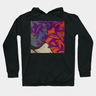 Orange and purple Hoodie